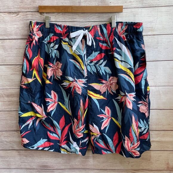 NEW WITH TAGS KANU TROPICAL PRINT‎ BOARD SHORTS - Picture 2 of 6
